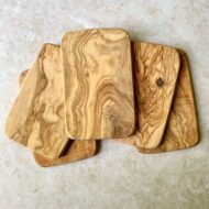 Frühstücksbrett aus Olivenholz mit runden Ecken | 22 x 14 cm – Bild 4