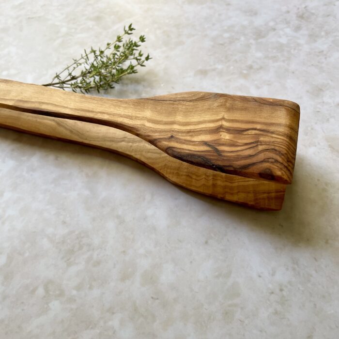Grillzange aus Olivenholz 36 cm – Bild 3